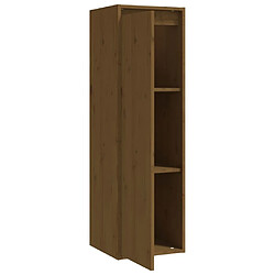 Maison Chic Armoire murale,Meuble de Rangement pour salon,cuisine Marron miel 30x30x100 cm Bois de pin massif -MN35212 pas cher