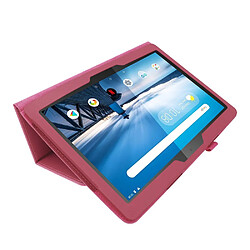 Acheter Etui en PU support de litchi rose pour votre Lenovo Tab M10 TB-X605F