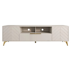 Avis Bestmobilier Boccioni - meuble tv - beige - 200 cm