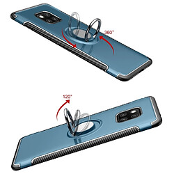 Acheter Wewoo Coque Etui de protection magnétique anneau rotation 360 degrés pour HuMate 20 Pro (bleu marine)