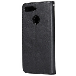 Avis Wewoo Housse Coque Pour Huawei Y6 2018 / Honor 7A Étui de protection à rabat horizontal de couleur unie avec support et fentes cartes et portefeuille et cadre photo et lanière noir