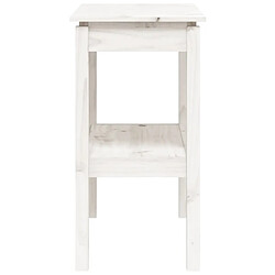 Acheter vidaXL Table console Blanc 80x40x75 cm Bois de pin solide