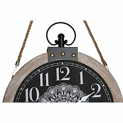 Avis Horloge de table DKD Home Decor 40 x 6,5 x 46 cm Noir Blanc Fer Mandala Bois MDF (2 Unités)