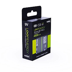 Verico Loop Energy 2-Pack 9V Block-Akku Li-Ion 500 mAh pas cher