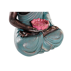 Figurine Décorative DKD Home Decor Buda Turquoise Résine (40 x 33,5 x 60,5 cm)