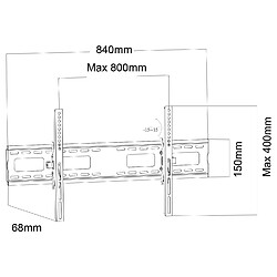 Avis Support TV Maclean MC-422 max VESA 800x400 43-100" 120kg réglage de l'inclinaison +15°~-15°