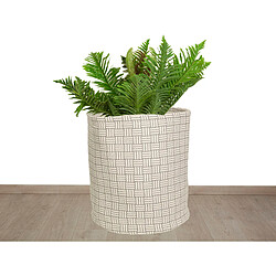 Cache-pot Romimex Blanc/Gris 30 x 35 x 30 cm