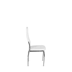 Avis Vivaldi Chaise MOLLY Blanc Cuir Ecologique