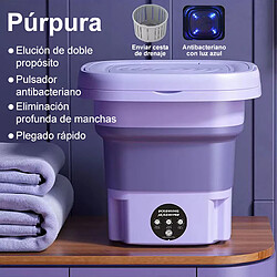 Mini Machine à Laver Lave-linge portable pliable 8 litres - 1,84 kg - MAXWORK - Violet