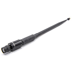 vhbw Antenne BNC mâle 99cm télescopique 137-174MHz 50Ohm pour Talkie-walkie: Kenwood, Baofeng, Bidatong...