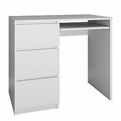 Vivaldi Bureau de Gauche Limo Blanc 98 cm