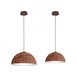 Luminaire Center Suspension CULT Corten 1 ampoule