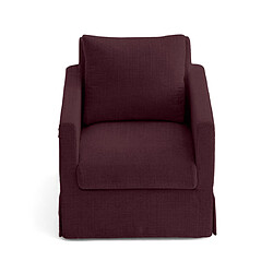 Lisa Design Serena - fauteuil déhoussable en velours texturé pas cher