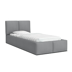 Kids Literie Lit coffre Tesia 90x200 - Sommier inclus Gris clair