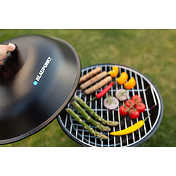 Barbecue au charbon de bois sur roulettes Blaupunkt rond sur pied 41cm de diamètre avec thermomètre