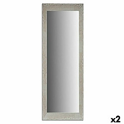 Gift Decor Miroir mural Bois Blanc verre 53,3 x 155 x 2 cm (2 Unités)