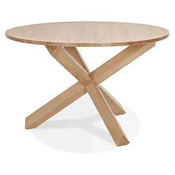 Avis Alterego Table ronde en chêne massif 'FATY' design