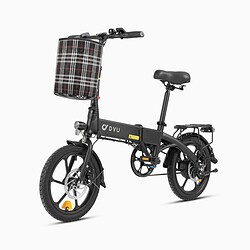 Vélo Électrique DYU A1F PRO 16 Pouces 25km/h - Moteur 250W Batterie 36V7.5Ah Freins à Disque - Noir