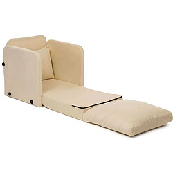 Acheter Hanah Home Fauteuil convertible en tissu Saga blanc cassé.