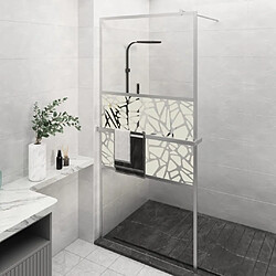 Maison Chic Paroi de douche | Écran de douche | Cloison de douche et étagère Chrome 100x195cm Verre ESG&Aluminium -GKD17526