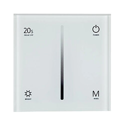 Ledkia Contrôleur Variateur Mural Tactile LED TRIAC 220-240V AC RF Blanc