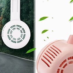 (Blanc) 1200mAh Mini Ventilateur de Cou Suspendu Ventilateur USB Silencieux Sans Lame de Voyage Portable pour la Maison Ventilador Portatil Abanicos pas cher