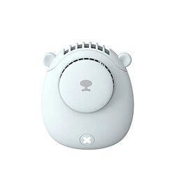 (Blanc) Cou d'Ours Mignon Suspendu Usb Chargeant Des Ventilateurs Suspendus Portables de Conception de Cou Paresseux