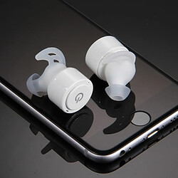 Avis Wewoo Oreillette Bluetooth pour iPhone Twins-S08 est vrai stéréo sans fil écouteurs In-Ear avec micro charge Mobile Power Box iPad iPod PC et d'périphériques Blanc