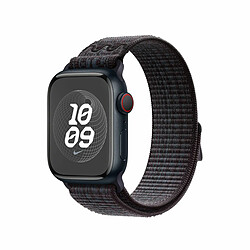 Boucle Sport Nike Apple pour Apple Watch 41 mm Noir et Bleu