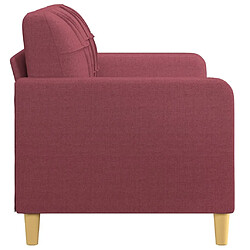 Acheter Maison Chic Canapé à 2 places,Sofa de Salon,Canapé droit Rouge bordeaux 140 cm Tissu -GKD781355