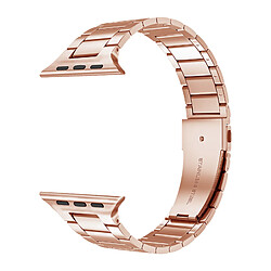 Avizar Bracelet pour Apple Watch 41mm / 40mm / 38 mm Maillons Acier Rose gold