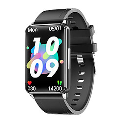 INF Montre intelligente avec ECG, pouls, oxygène sanguin Black