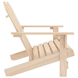 Avis Maison Chic Chaise de jardin 2 places - Fauteuil d'extérieur Adirondack Bois de sapin massif -MN70736