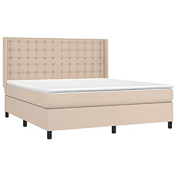 Avis vidaXL Sommier à lattes de lit matelas LED Cappuccino 180x200 cm