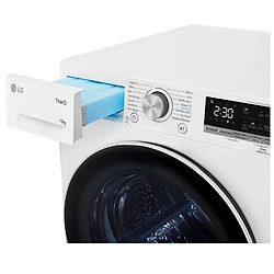 Sèche-linge pompe à chaleur avec condenseur 60cm 10kg blanc - RH1V50WH - LG pas cher