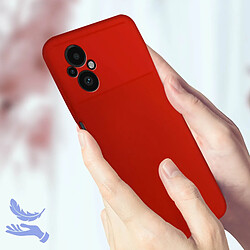 Acheter Avizar Coque pour Xiaomi Poco M5 Semi-rigide Soft-touch Fine rouge