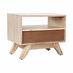 Avis Table de Nuit DKD Home Decor Blanc Naturel Bois de manguier 55 x 35 x 45 cm