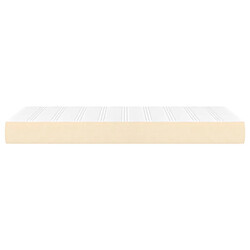 Avis vidaXL Matelas de lit à ressorts ensachés Crème 90x190x20 cm Tissu