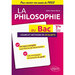 La philosophie au bac : cours et méthode en 20 sujets : terminale toutes séries - Occasion