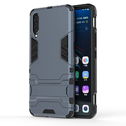 Wewoo Coque Souple TPU antichoc pour Vivo V15 Pro avec support Bleu marine