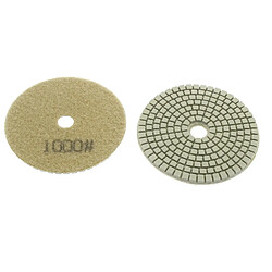 Varanmotors NEWGP-01-6 10pcs pads diamant 100mm grain 1000 pour polissage à l'eau, polisseuse à l'eau