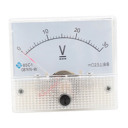 Avis 85C1 Voltmètre De Panneau Analogique Voltmètre DC Volt Voltmètre Jauge DC 0-30V