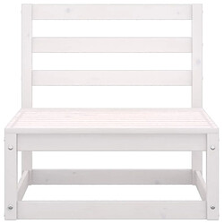 Avis Maison Chic Salon de jardin 3 pcs - Table et chaises d'extérieur - Mobilier/Meubles de jardin Moderne Blanc Bois de pin massif -MN60302