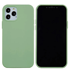 Coque en silicone couleur unie menthe verte pour votre Apple iPhone 13 Pro Max 6.7 pouces