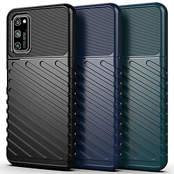 Acheter Wewoo Coque Pour Huawei Honor V30 Thunderbolt Shockproof TPU Soft Case Blue