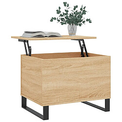 Avis Maison Chic Tabls basse,Table Console pour salon Chêne sonoma 60x44,5x45 cm Bois d'ingénierie -MN10878