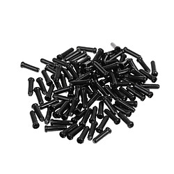 Avis 100pc Aluminium Bicyclette Vélo Frein De Changement De Vitesse Intérieur Câble Pointe Fil Bout Cap Noir