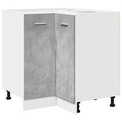 vidaXL Armoire de cuisine gris béton 75,5x75,5x81,5 cm bois ingénierie