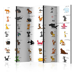 Artgeist Paravent - Learning by playing (animals) II [Room Dividers] [225x172]