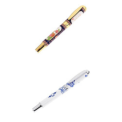 Stylo Plume en Céramique Porcelaine Chinois 0.5mm Stylo Rétractable